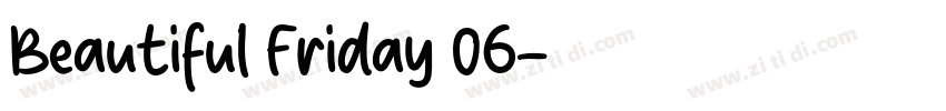 Beautiful Friday 06字体转换